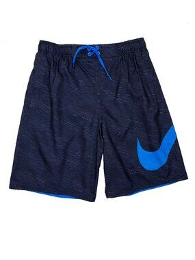 Nike Board Swim Shorts Trunks Blue Swoosh Logo NWT Mens S NESS5317-489